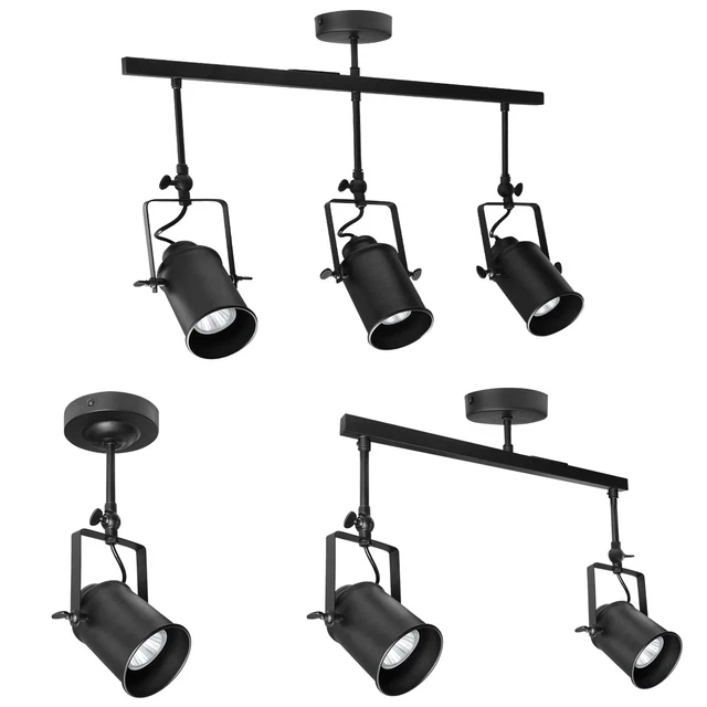 Modern Retro Adjustable GU10 Ceiling Spotlight Kitchen Bar Home Dine Lighting