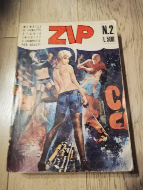 Zip Gigante N 2 Erregi 1970 Vintage Erotico D'epoca Buono