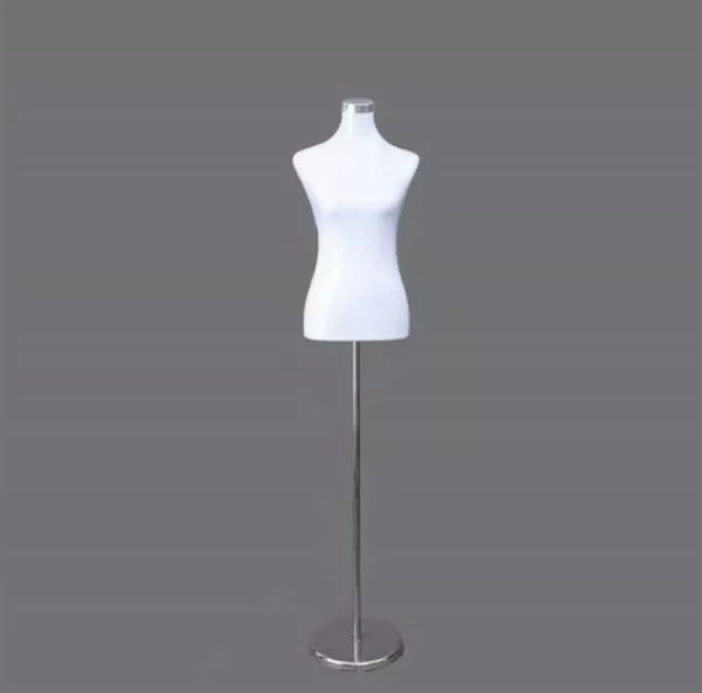 Female Tailor Tailors Dummy Dressmaker Mannequin Bust With Metal Base Retail New