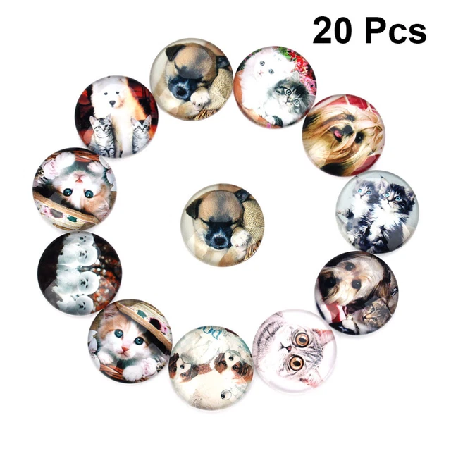 glass patch 3x Cabochons für Schmuck Machen Flache Rückseite Tasten Handwerk Mos 2