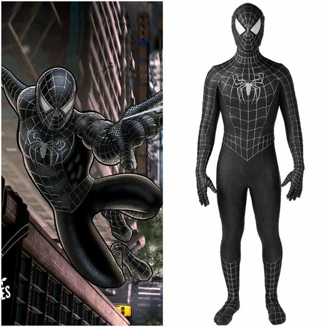 SPIDER MAN 3 Venom Costume Symbiote Cosplay Suit Mask Handmade