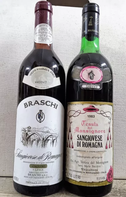 1 Bt. Sangiovese di Romagna Superiore Braschi 1983 - per il 40. compleanno !!!