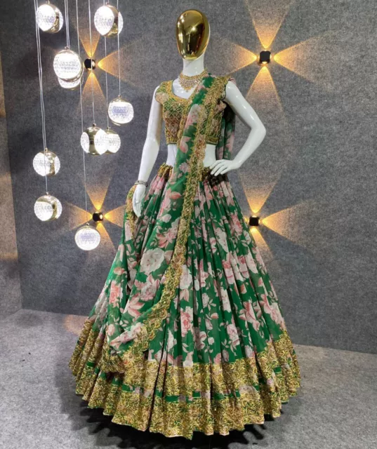 New Designer Lehenga Choli Lengha Indian Wedding Party Pakistani Wear Bollywood