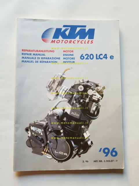 KTM 620 LC4 e 1996 manuale officina italiano originale workshop manual