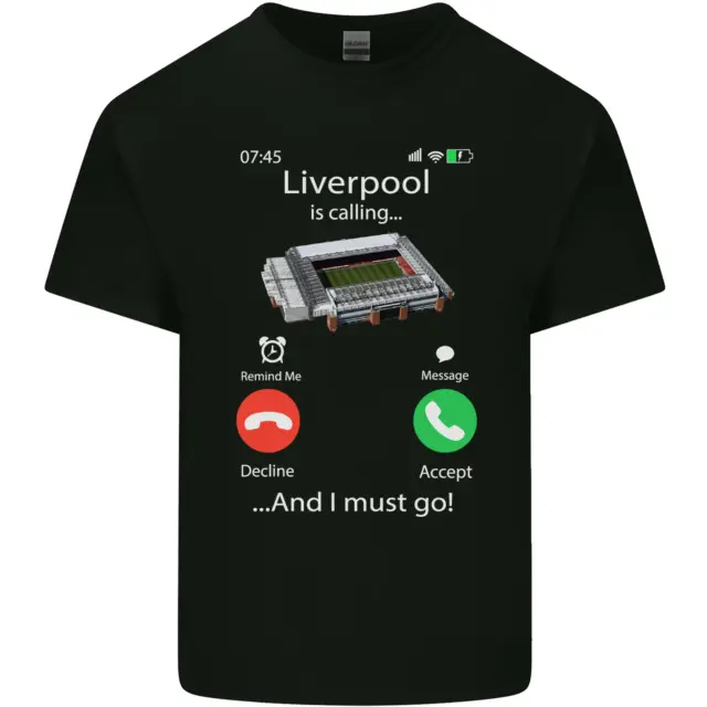 Liverpool Is Calling Funny Football Kids T-Shirt Childrens