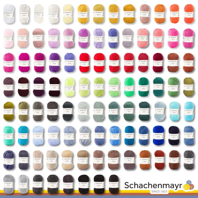 Schachenmayr 3 x 50 g Bravo Stricken Häkeln 99 Farben
