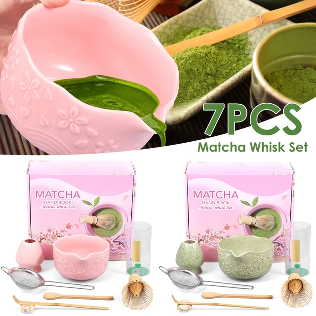 7 PCS MATCHA Whisk Set Bamboo Japanese Matcha Tea Making Kit with ...