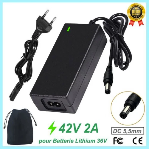 Chargeur 42V pour Trottinette électrique 36V toute marque