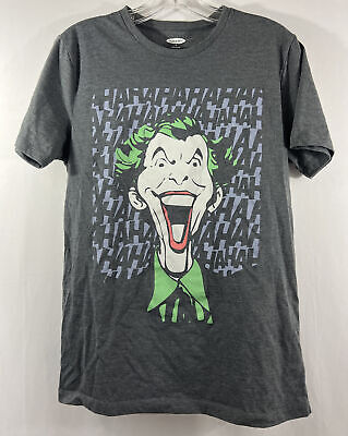 The Joker from Batman HAHAHA T Shirt Women’s Size Small Gray Top Classic TV GUC