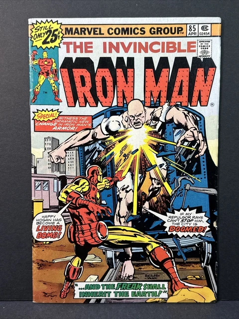 The INVINCIBLE IRON MAN #85 - M. Severin - 1976 Marvel Comics FN 6.0