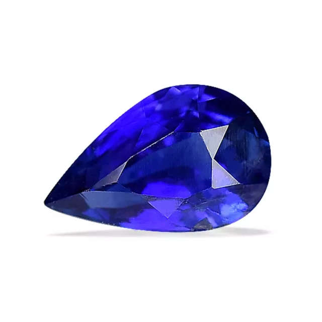 Astonishing Sapphire 0.91ct AAA Royal Blue Pear 100% Natural Mined at Sri Lanka 3