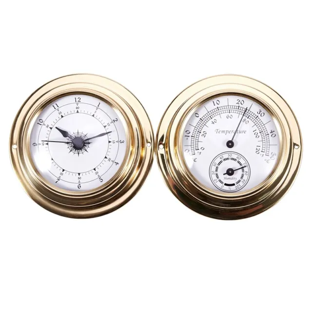 Hygrometer Barometer Watches Clock 2 Whole Set Weather Station Meter U1P56434