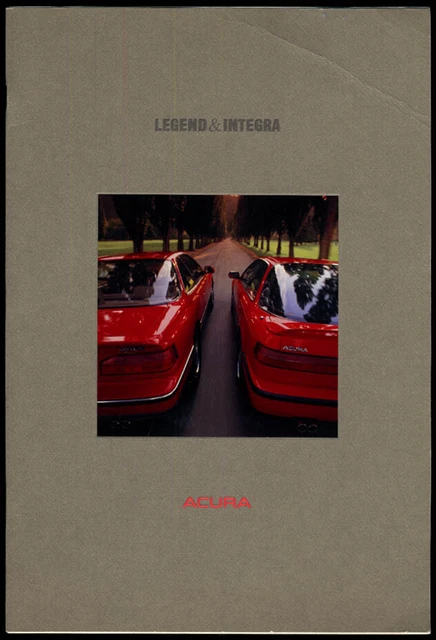 Acura Legend & Integra sales brochure 1990