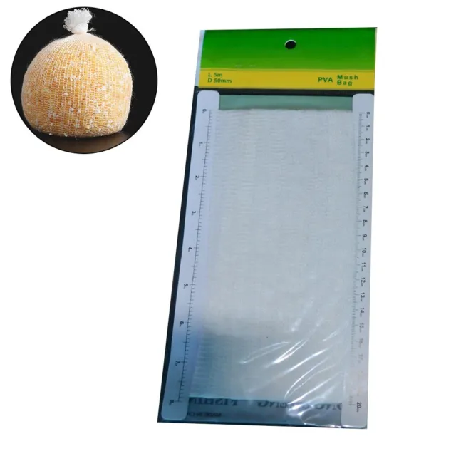 GREEN AND NON Toxic 5m Fishing Mesh Feeder with Water Soluble PVA Thread  $22.29 - PicClick AU