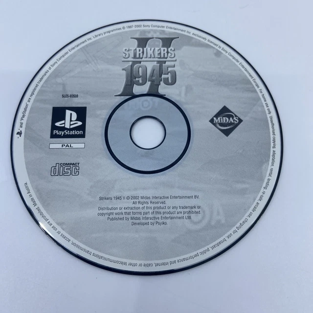 Jeu STRIKER 1945 PS1 - Version PAL FR Complète (boîte, Notice) - Très Bon état MINT | Playstation 1