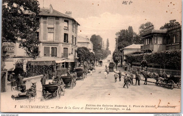 95 MONTMORENCY - place de la gare et bld de l'ermitage