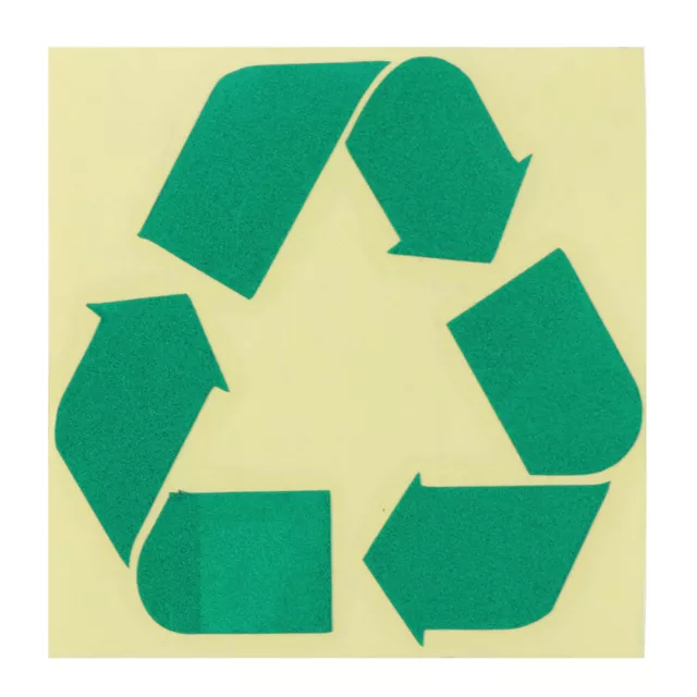 Recycle Logo Self-adhesive Sticker Recycling Circle Symbol Labels Reflective