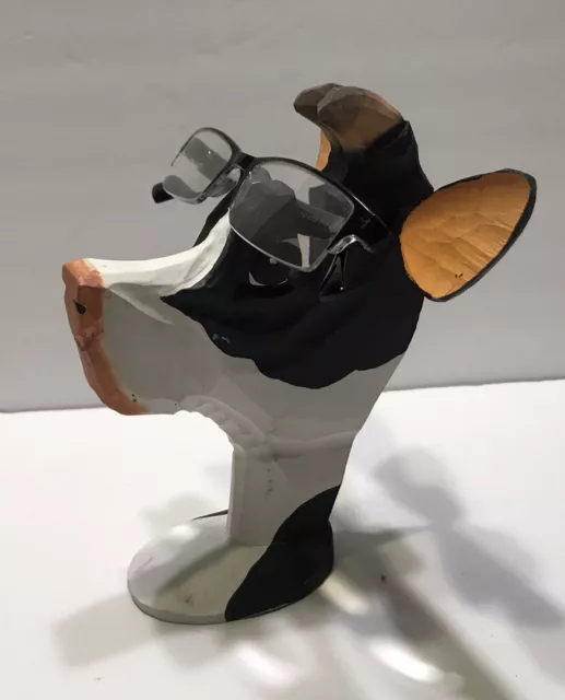 Peepers Eye Glass Holder Bassett Hound Dog Handcrafted Wood Stand Dog Lover  Gift