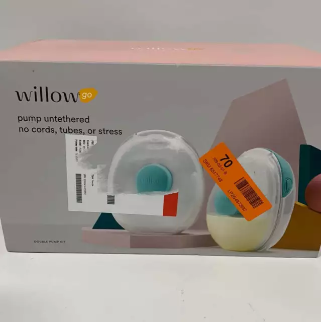 Willow Go Wearable Double Electric Breast Pump Kit