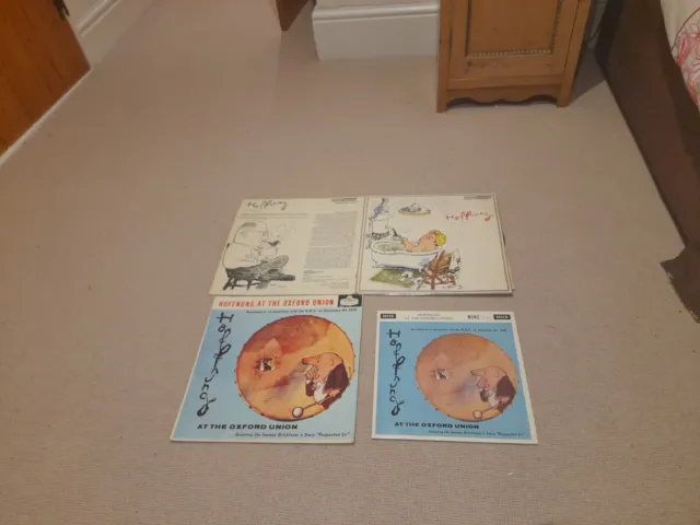 Collection of 4 Gerard Hoffnung vinyl LPs At The Oxford Union 10" BBC Records