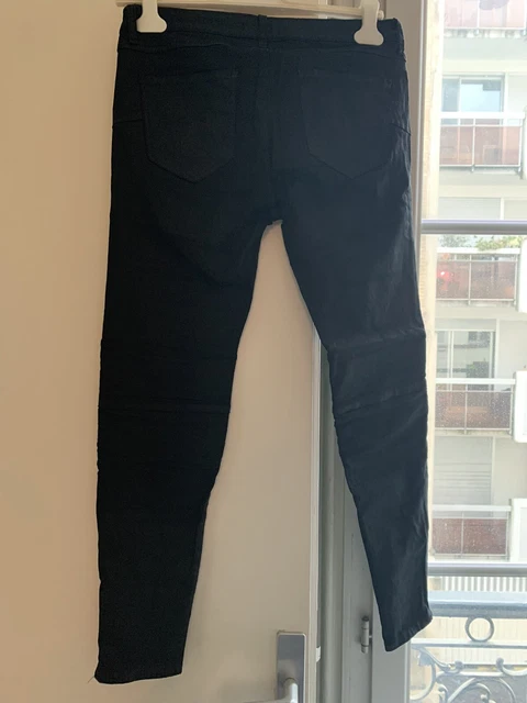 PANTALON SIMILI CUIR femme Noir Zara Taille 40 EUR 8 00 PicClick FR