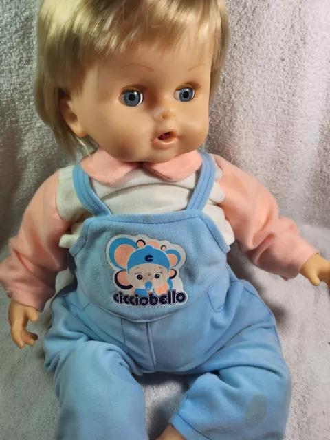Cicciobello CRY baby newborn doll CONIGLIETTO BUNNY pacifier jumpsuit Love  Care