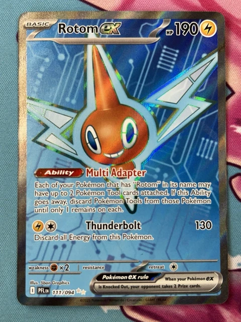 POKEMON PHANTASMAL FLAMES PFL EN Rotom EX - 111/094 Ultra Rare NM £12. ...