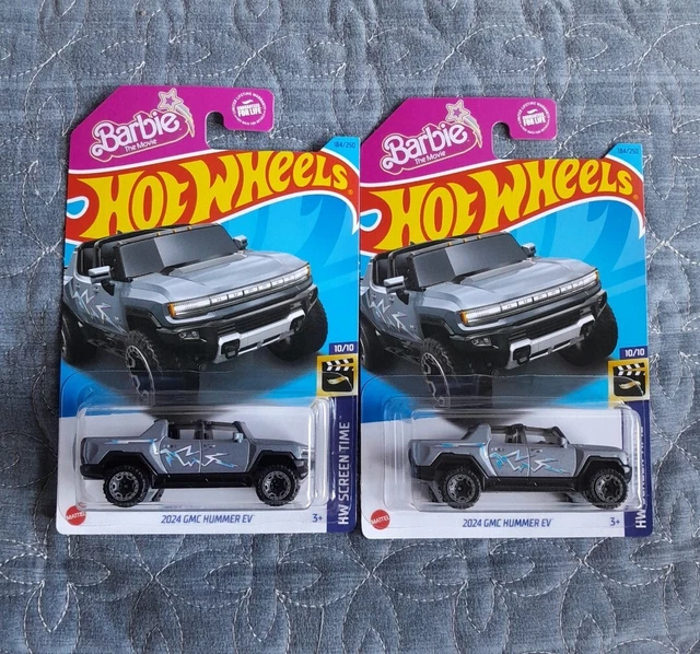 2023 HOT WHEELS Barbie the Movie 2024 GMC Hummer EV HW Screen Time x2