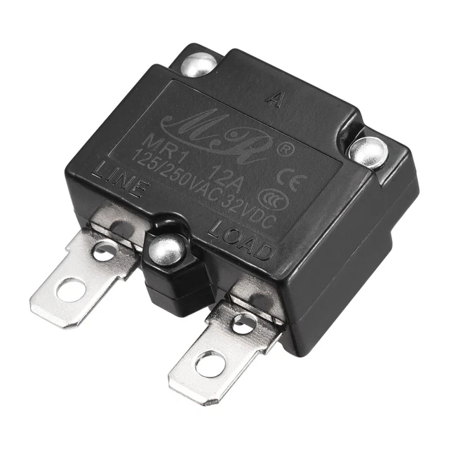 Circuito Sovraccarico Protettore 12A AC125/250V DC32V Automatico Reset