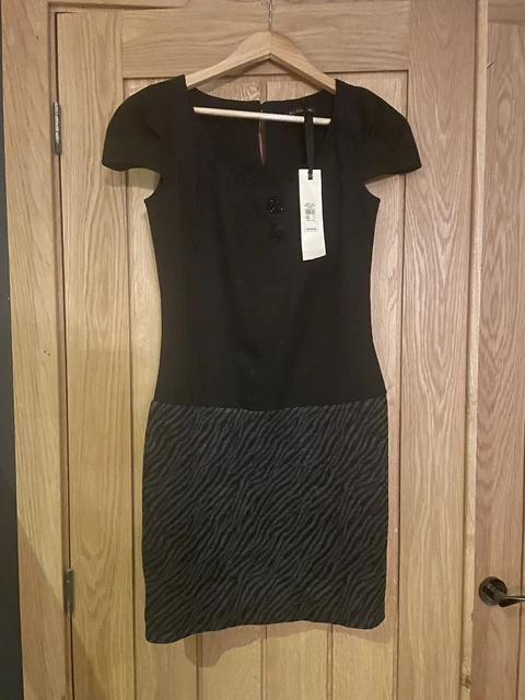 River Island black & grey dress size 10 BNWT RRP £39.99