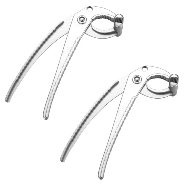 2 Pcs Verbrühungsschutzclip Rostfreier Stahl Geschirrclip Silver