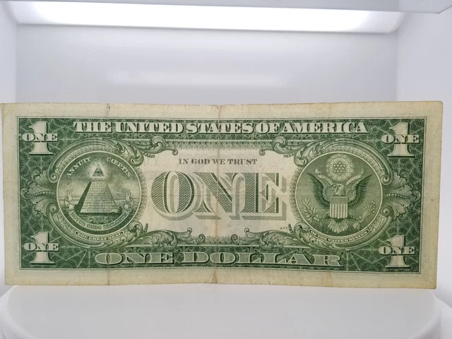 Series 1957B One Dollar Silver Certificate Blue Seal/Circulated X44 2