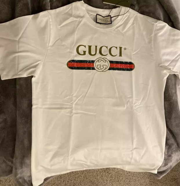Gucci Oversized Logo T-Shirt Large New - Payment Is Asked After Auction