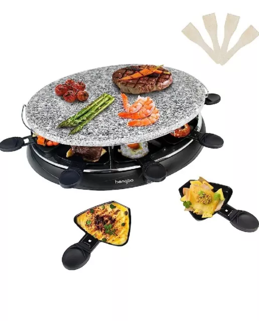 Bengoo HB-105 Raclette Grill 8 Person Indoor Grill Machine 8 Mini