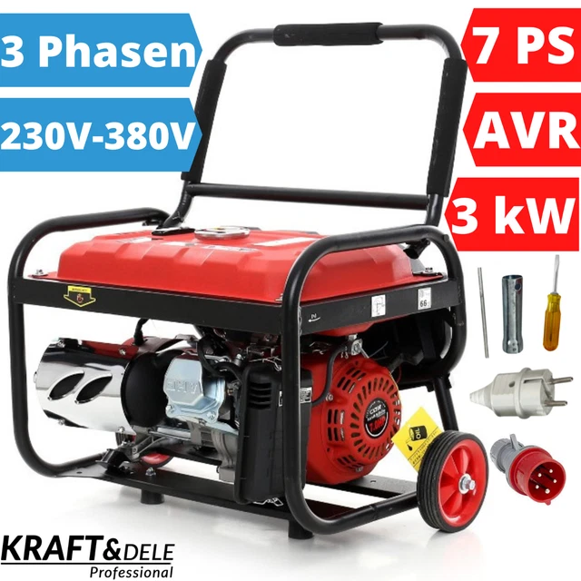 5 5 Ps Benzin Stromerzeuger Stromgenerator Notstromaggregat Mega STROMERZEUGER BENZIN NOTSTROMAGGREGAT Stromaggregat Stromgenerator 7PS