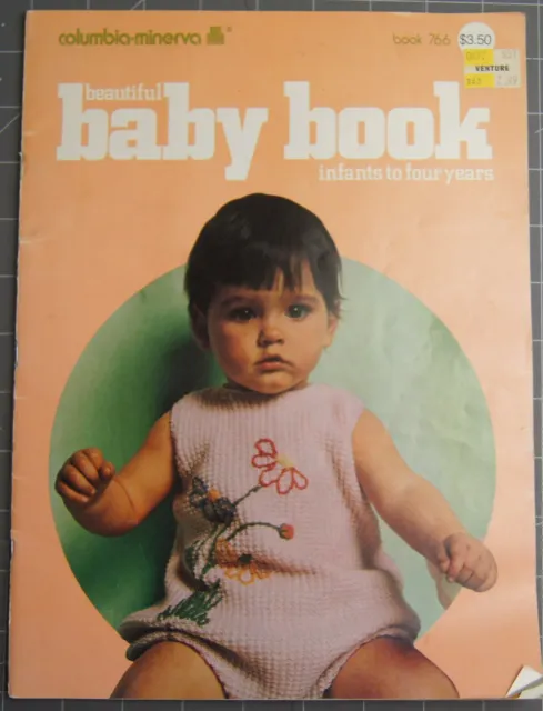 Hermoso libro para bebé folleto de tejido Columbia Minerva