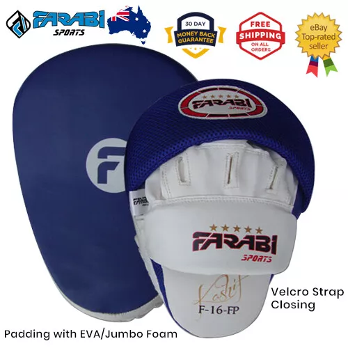 Farabi Focus Pads Strike Boxing MMA Muay Thai Training Hook and Jab x 2 Pads