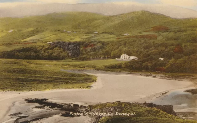 a irish donegal eire old antique postcard ireland fintra killybegs