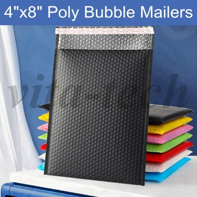 4x8（4x7） Poly Bubble Mailers Shipping Mailing Padded Bags Envelopes Self Seal
