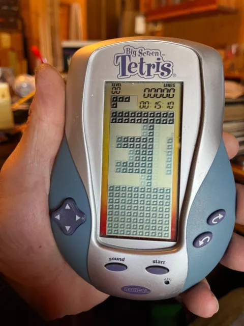 Radica Big Screen Portable Tetris Handheld Electronic Game 2002 Works