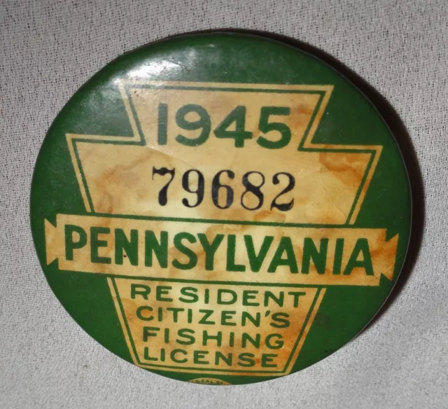 2023 PA PENNSYLVANIA Fishing License Pin Button & Resident Lake Erie Trout  Stamp $34.99 - PicClick