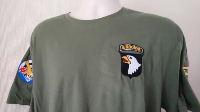 USA UNITED STATES ARMY 101st AIRBORNE/506TH INFANTRY/BASTOGNE WW2 T-SHIRT