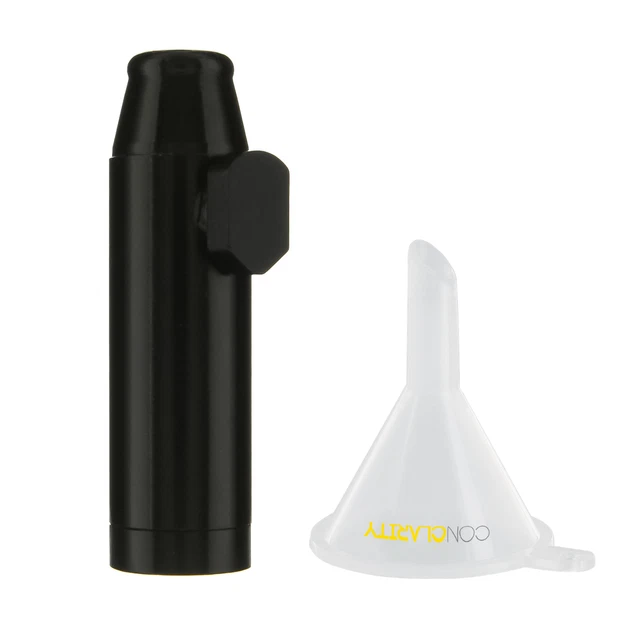 Premium Black 1g Metal e-Snuff Spice and Sweetener Portable Storage Bullet