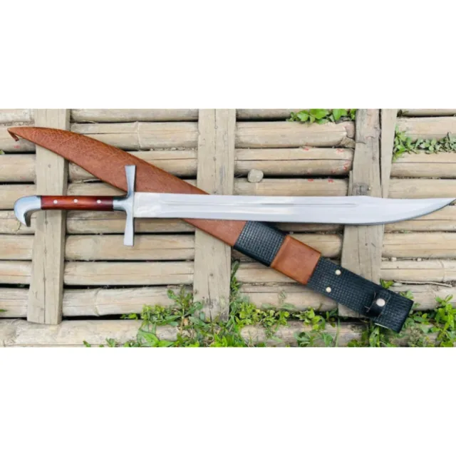 Custom Handmade Carbon Steel Blade Eagle Machete Sword | Hunting Sword Camping