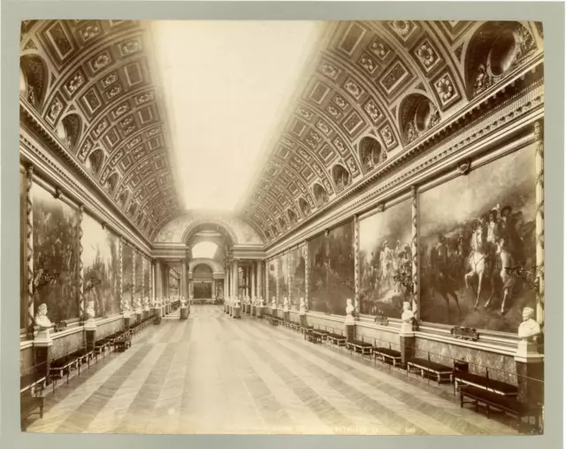 France, Versailles, Le Palais, Galerie de Batailles Vintage albumen print, Franc