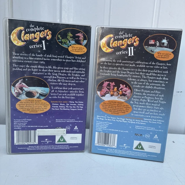 Omplete CLANGERS - THE Complete Clangers - Series 1 &2 (VHS, 1999) £10.80 ...