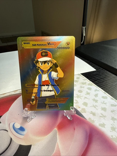 ASH KETCHUM VMAX Silver Foil Fan Art Card Hp5000000 Weakness None 13.39 - PicClick UK ASH KETCHUM VMAX Silver Foil Fan Art Card Hp5000000 Weakness None 13.39 - PicClick UK