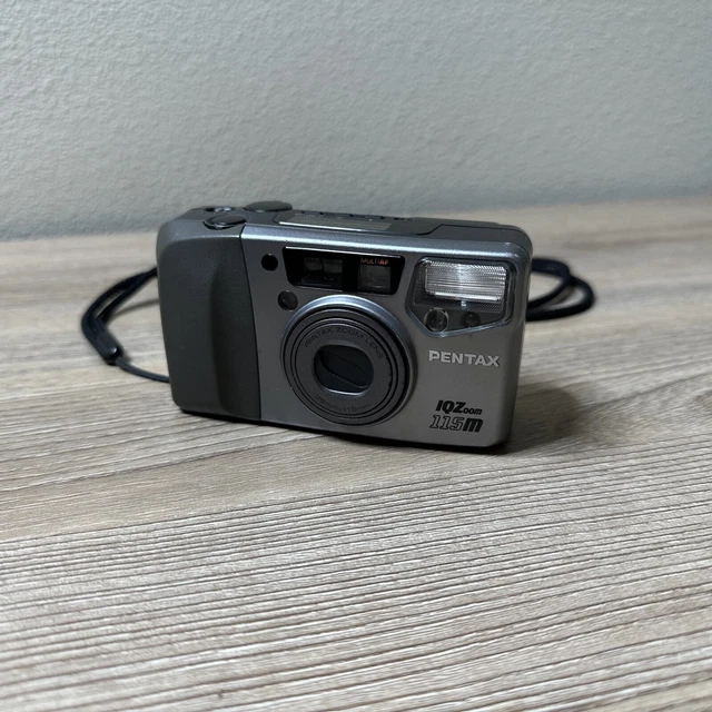 Cámara fotográfica de apuntar y disparar Pentax IQZoom 115M 35 mm DE COLECCIÓN probada
