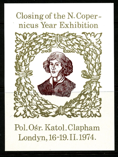 Poland-1974 Londyn  Exhib.n.copernicus Ss ,-Mnh