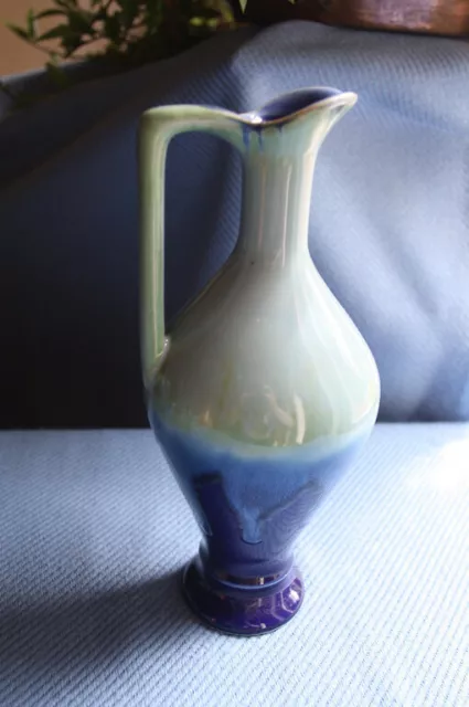 Vase aiguière pichet en céramique style grès flammé